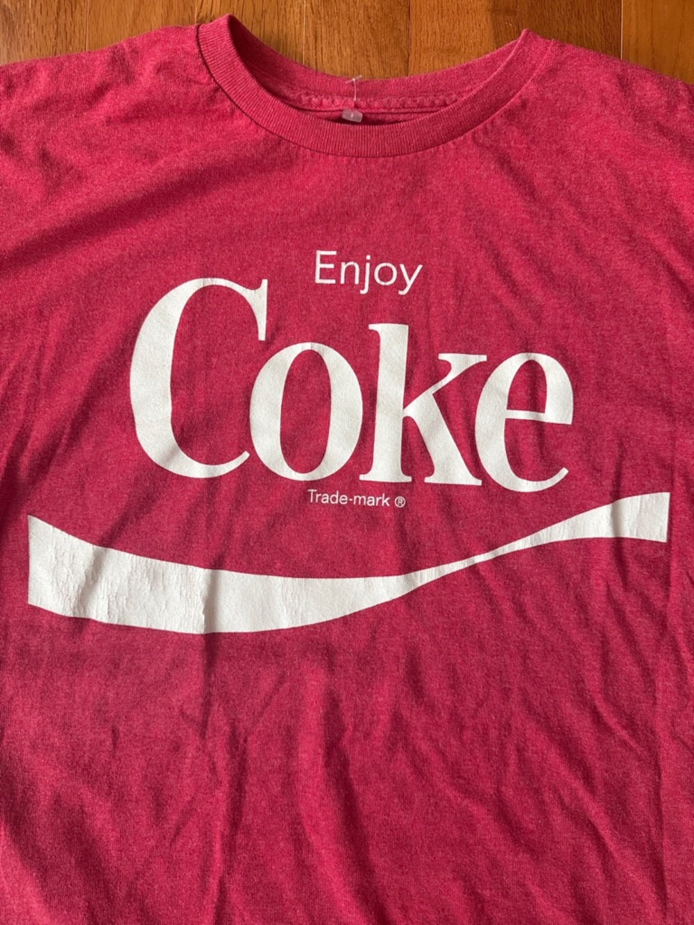 Coca Cola Red Tee with White Coke Logo - Picture 2 of 4